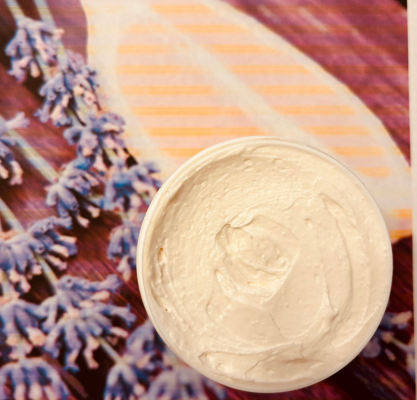 Lemon Lavender Triple Whipped Shea Butter Organic Vegan Natural Body Cream Chemical Free Self Care (Freshly Whipped) 16 oz FREE SHIPPING