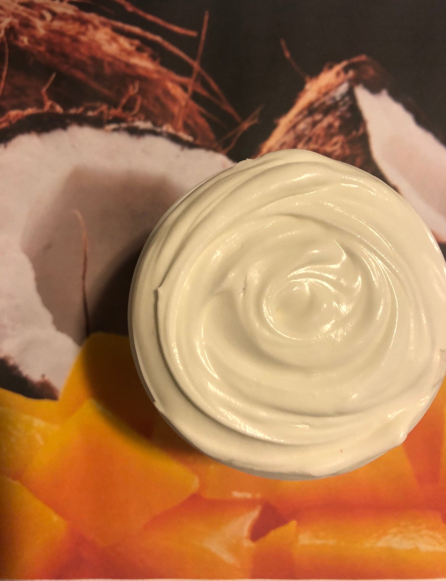 COCONUT MANGO Whipped Body Shea Butter Skin Food Souffle Dry Skin Nourishment Moisturizer - FREE Ship 16 oz