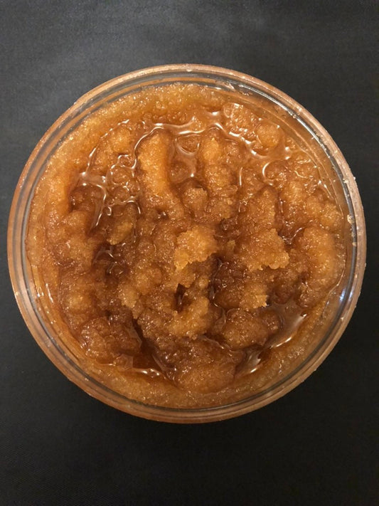 Whipped Oatmeal Maple Cookie Brown Sugar and Shea Butter Scrub Gentle Polish Exfoliating Skin Softening Self Care Spa Quality 8 oz