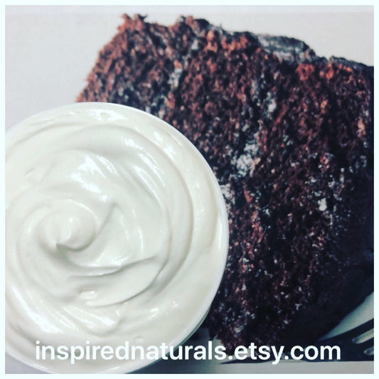 CHOCOLATE CAKE Whipped Body Shea Butter SkinCare Food Souffle Dry Skin Nourish Cream Moisturizer (Freshly Whipped to order) FREE Ship 16 oz