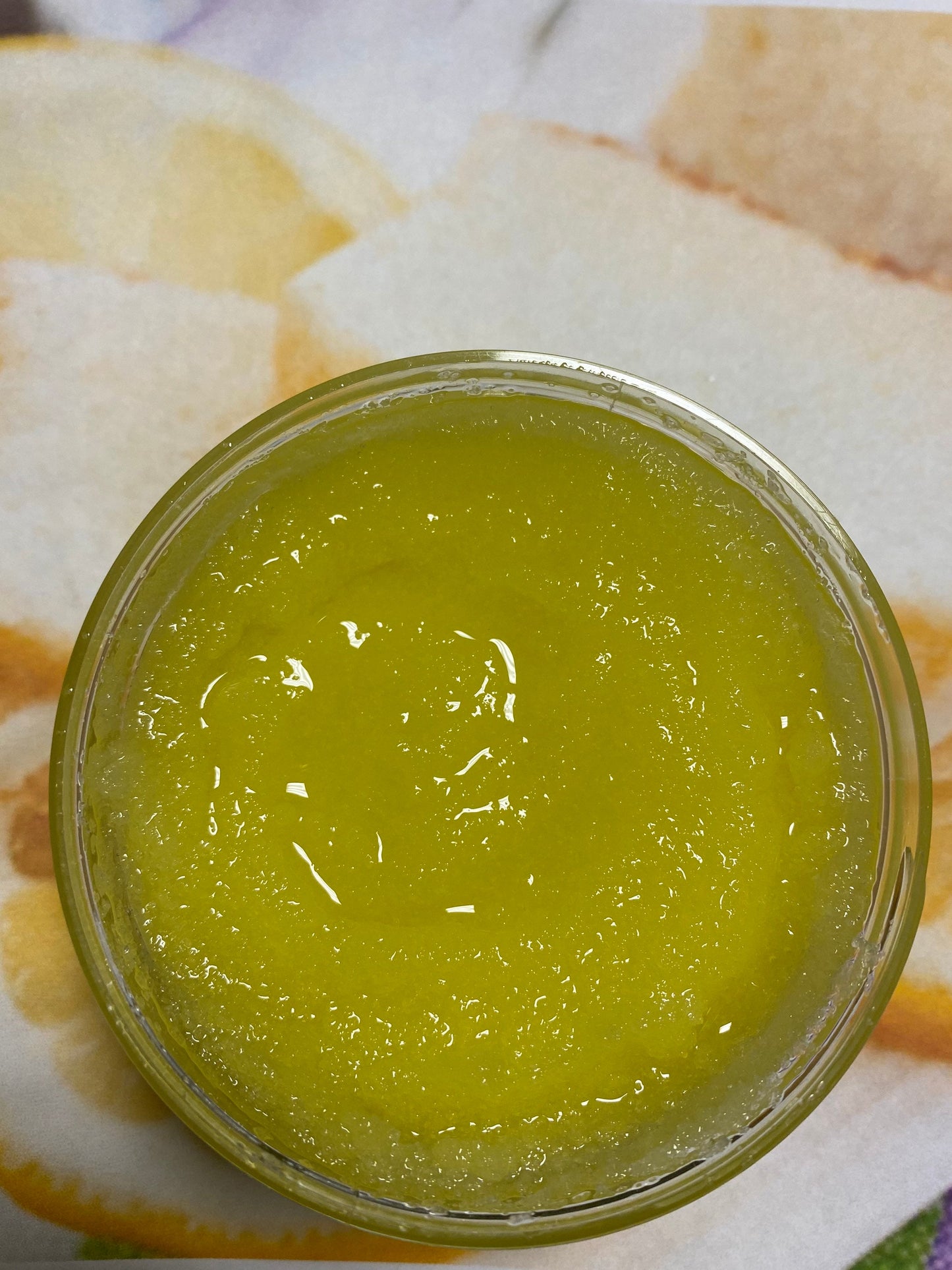 Whipped Lemon Pound Cake Sugar and Shea Scrub Natural Exfoliate Dry Skin Chemical Free Skin Softening Moisturizing Self Care 8 oz