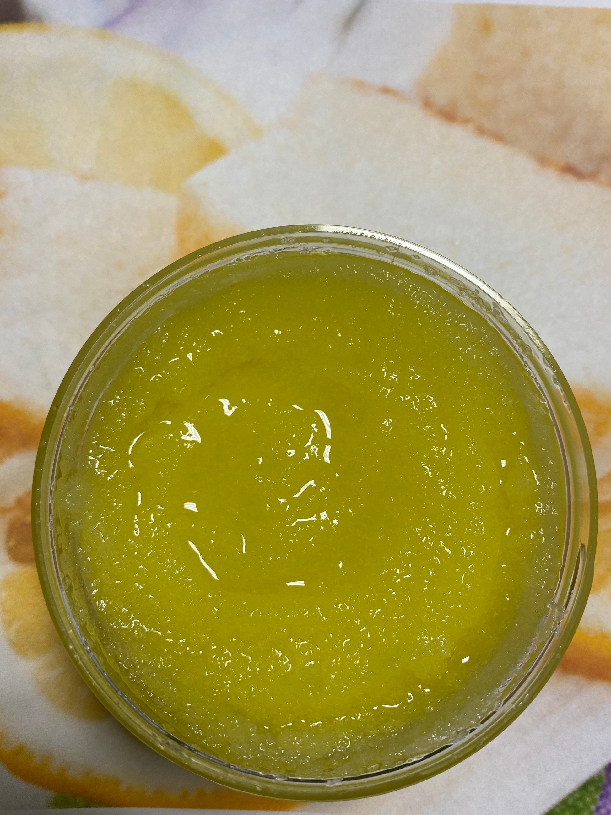 Whipped Lemon Pound Cake Sugar and Shea Scrub Natural Exfoliate Dry Skin Chemical Free Skin Softening Moisturizing Self Care 8 oz