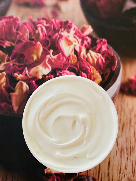 SANDALWOOD ROSE Whipped Body Shea Butter Skin Food Souffle Dry Skin Nourishment Moisturizer Cream Vegan (Freshly Whipped) FREE Ship 16 oz