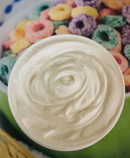 FRUIT LOOPS Scented Child Friendly Triple Whipped Shea Butter Organic Heal Dry Skin Moisturize Cream (Freshly Whipped) 16 oz - Free Shipping
