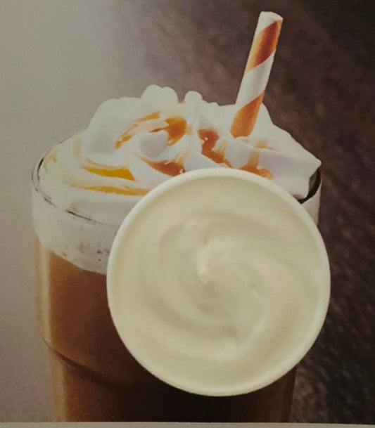 Caramel Macchiato Triple Whipped Shea Butter Organic Natural Fragrance Dry Skin Care Cream Vegan (Freshly Whipped to order) 16 oz
