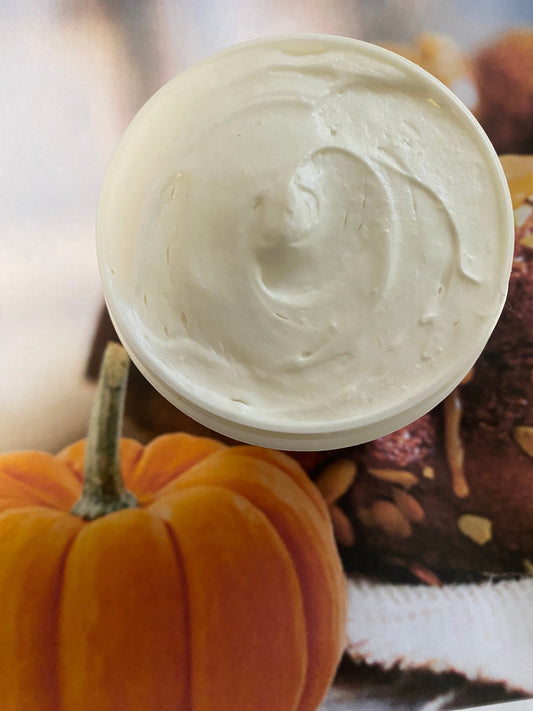 Pumpkin Chai Triple Whipped Shea Butter Organic Dry Skin Vegan Moisturize Body Natural Self Care Cream (Freshly Whipped) 16 oz FREE SHIP