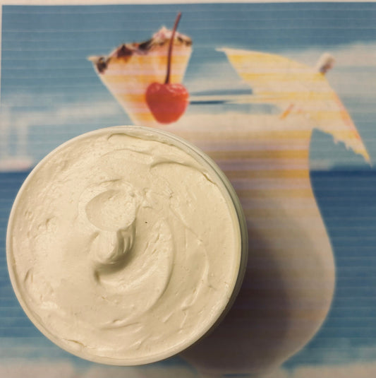 Pina Colada Triple Whipped Shea Butter Organic Vegan Natural Body Chemical Free Self Care 16 oz (Freshly Whipped to Order) FREE SHIPPING
