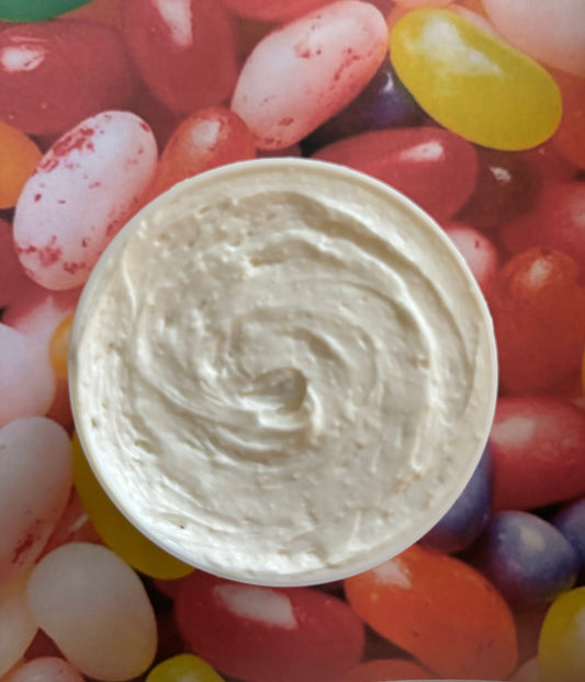 Jelly Bean Triple Whipped Shea Butter Organic Vegan Cream Natural Body Self Care Skin Cream (Freshly Whipped to Order) 16 oz FREE SHIPPING