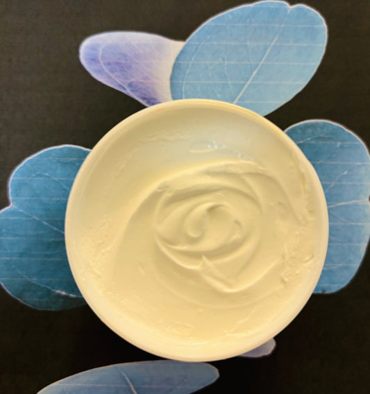 EUCALYPTUS Triple Whipped Shea Butter Organic Natural Fragrance Dry Skin Self Care Cream Souffle Whole Body (Freshly Whipped to order) 16 oz