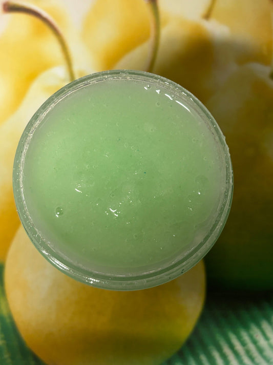 Whipped Fresh Pear Sugar and Shea Butter Scrub Natural Exfoliate Dry Skin Soft Moisturize Self Care 8 oz