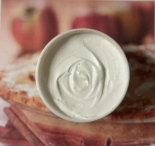 Warm Apple Pie Triple Whipped Shea Butter Natural Chemical Free Moisturize Dry Skin Cream (Freshly Whipped) Vegan 16 oz FREE SHIPPING