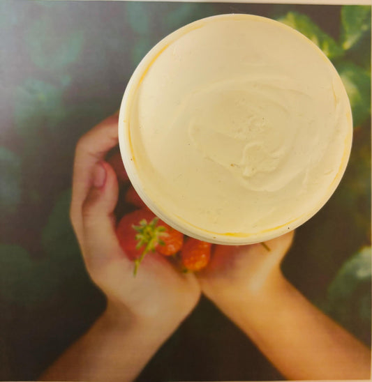 STRAWBERRY JAM -Triple Whipped Shea Butter Organic Natural Fragrance Dry Skin Care Moisturize Cream 16 oz (Freshly Whipped to Order)