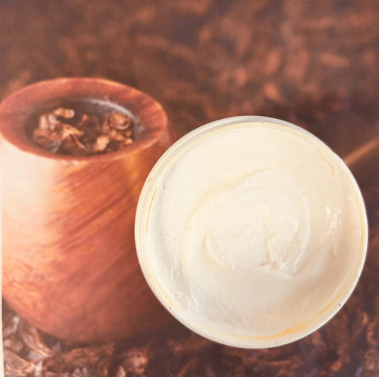 Tobacco Vanilla Triple Whipped Shea Butter Natural Skin Self Care Moisturize Cream Vegan 16 oz (Freshly Whipped to Order) FREE SHIPPING