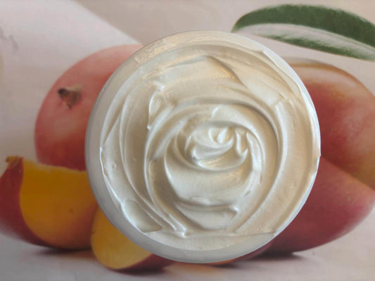 Triple Whipped Mango Butter Natural Chemical Free Moisturize Nourish Dry Skin Cream Vegan 16 oz (Freshly Whipped to Order) FREE SHIPPING