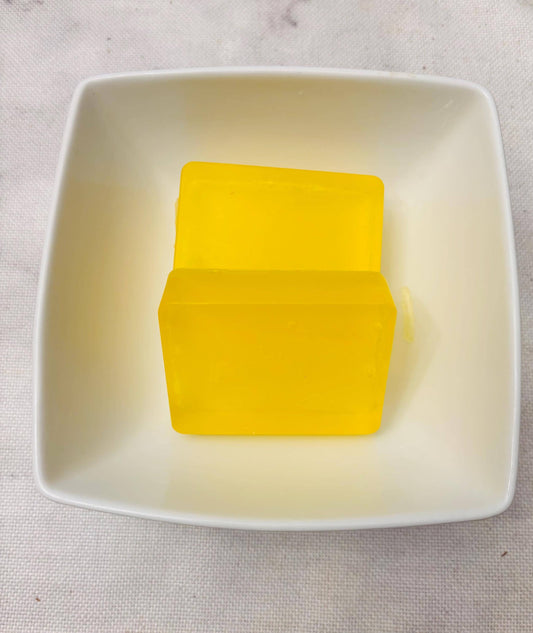 2 Bars Lemongrass Sensitive Skin Natural Vegan Glycerin Soap 4 oz Each Handmade