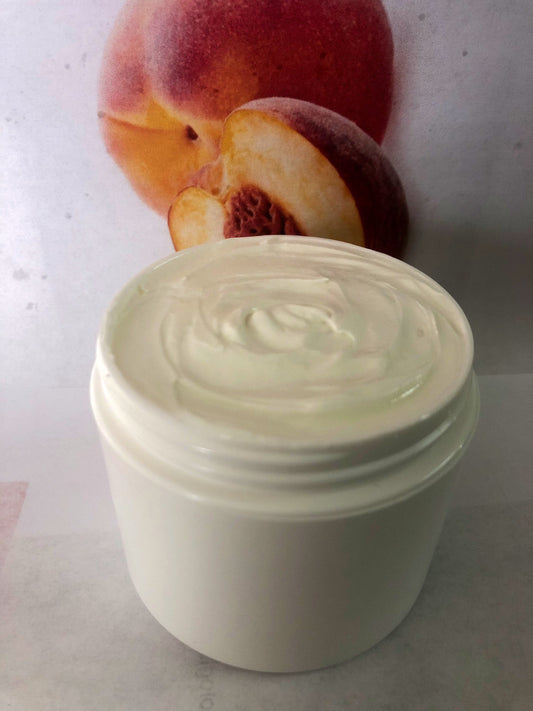 Fresh Peach - Triple Whipped Shea Butter Organic Heal Dry Skin Moisturize Body Chemical Free Self Care 16 oz - FREE SHIPPING