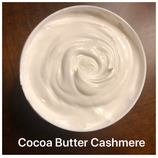 Cocoa Butter Cashmere - Triple Whipped Shea Butter Organic Heal Dry Skin Moisturize Body Chemical Free Self Care 16 oz - FREE SHIPPING