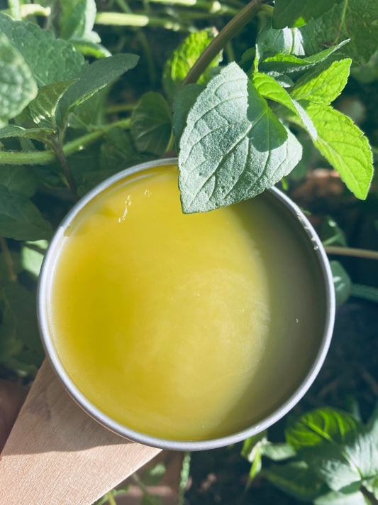 Organic Hemp Balm (Peppermint EO) Salve Ointment Pain Relief Fights Inflammation Non-GMO Calms Muscle Joint Neuropathy Chemical Free 2 oz