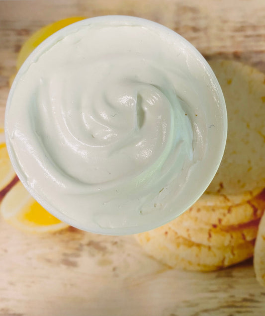 LEMON SUGAR COOKIE - Triple Whipped Shea Butter Vegan Organic Natural Fragrance Heal Dry Skin Moisturizer Skin Food Hands and Feet 16 oz